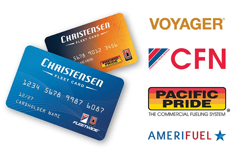 Christensen Fleet Cards provide fleet fuel service with nationwide support, helping businesses improve their bottom line through fraud controls, usage tracking, detailed reporting, card lock access, wholesale pricing, and dedicated customer care.