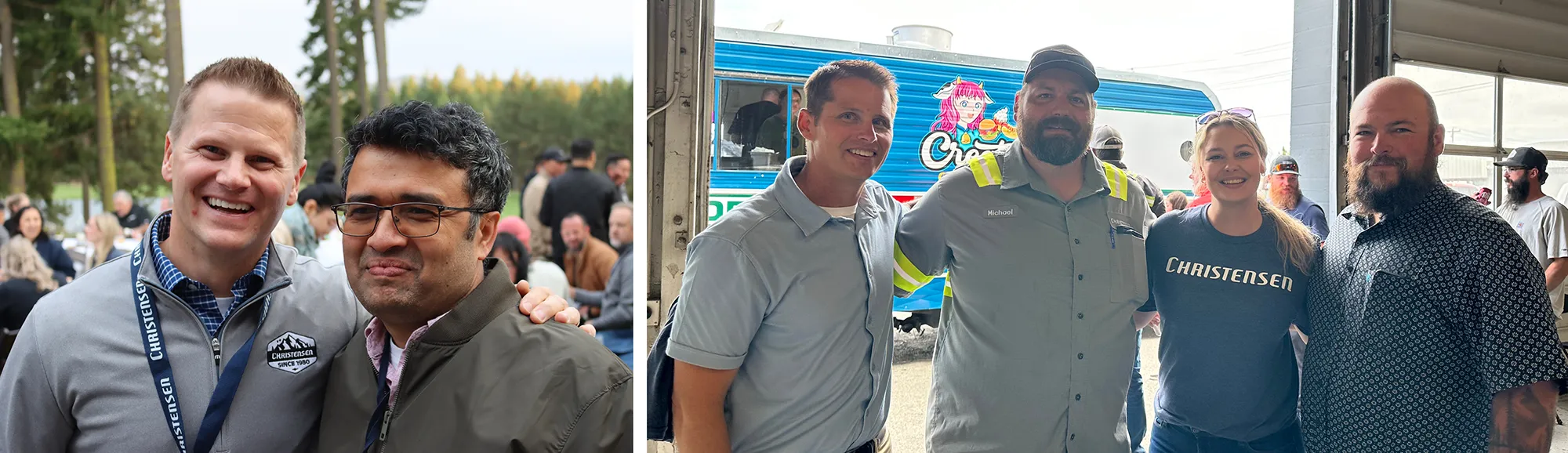 The Christensen brothers and current leadership team.