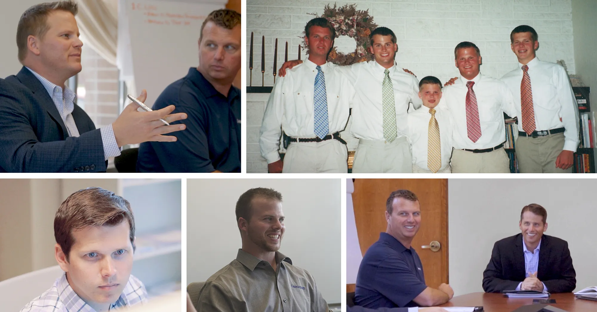 Tony, Justin, Brandon, Keagan and Quentin Christensen